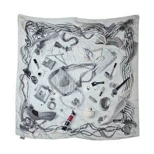Moschino Cheap & chic Silk Monochrome Accessory Print Scarf